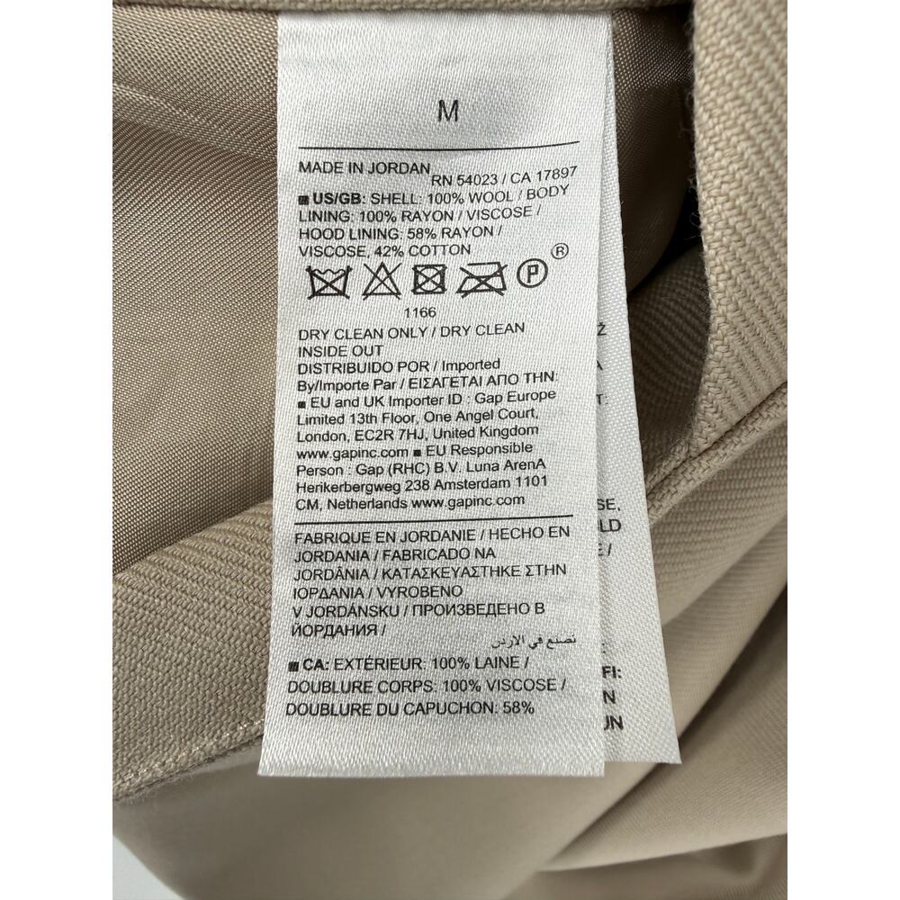 Banana Republic Oversized Utility Twill Pullover Jacket Beige Green Size Medium - Picture 12 of 14
